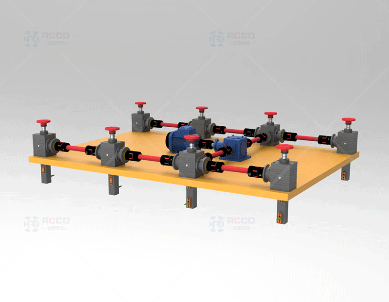 锥齿轮丝杠移动-八台联动