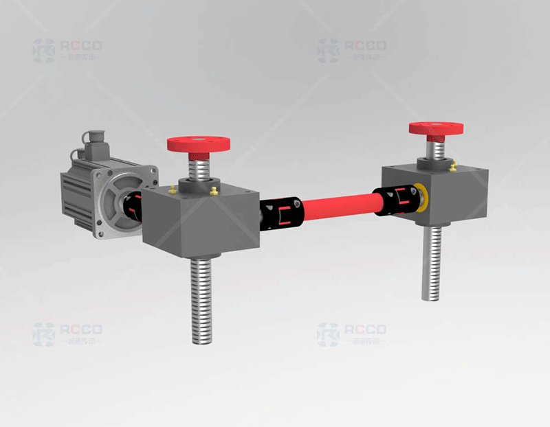 齿轮齿条两台联动